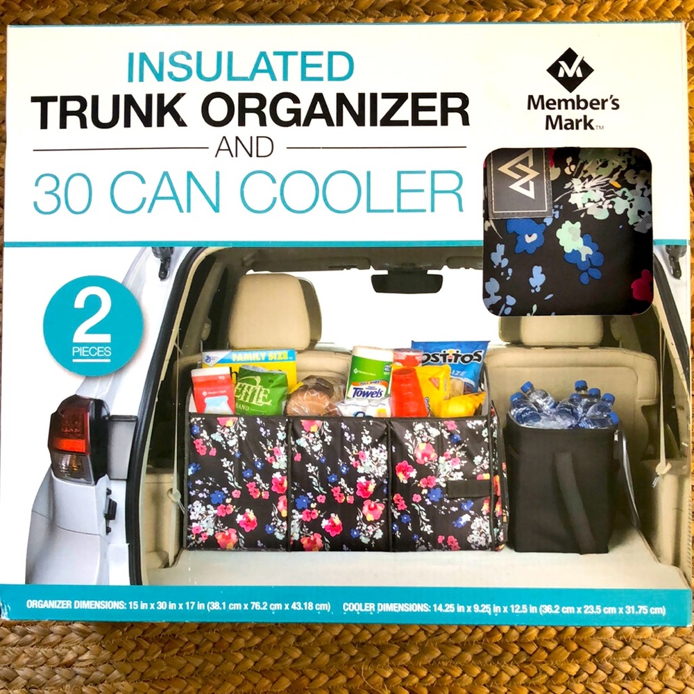 Insulated Trunk Organizer and 30 Can Cooler